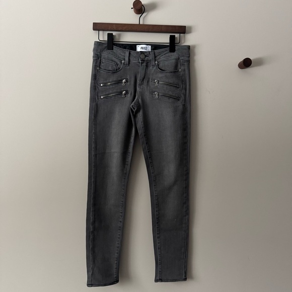 PAIGE EDGEMONT OLLIE ULTRA SKINNY JEANS SIZE 26 STONE GREY - Picture 1 of 6